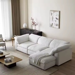 Modular Three Seat Sofa with a Chaisse